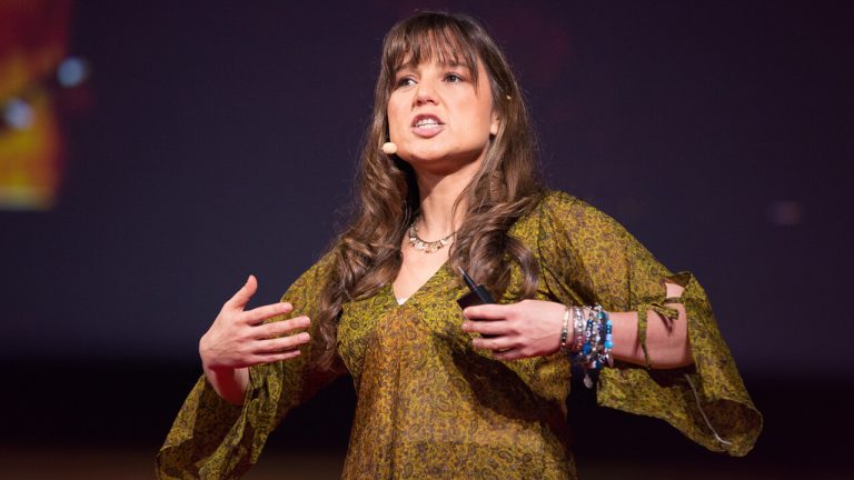 Zeynep Tufekci speaking about technology, society, and digital ethics at a Hamburg innovation conference 2026